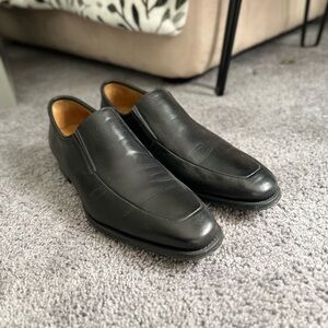 Magnanni Men 12 D Dominguez Slip On Loafers Black Leather Spain Made